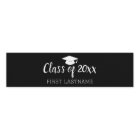 Class of Year and Name - Graduation Cap Black