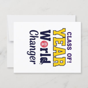 Class of year Future Changer Graduation  Postcard