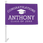 Class of YEAR Graduation Cap Custom Name - purple