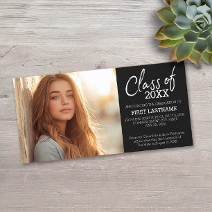 Class of Year Modern Graduation Photo Announcement