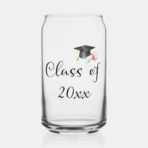 Class of Your Custom Graduation Year Can Glass