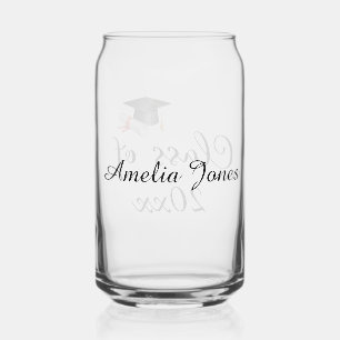 Class of Your Custom Graduation Year Personalized Can Glass