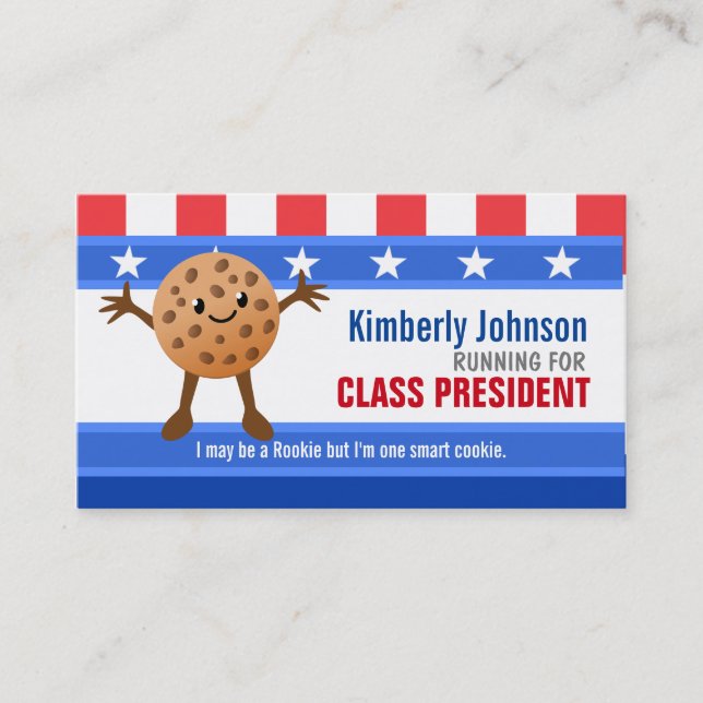 Class President Business Cards (Front)