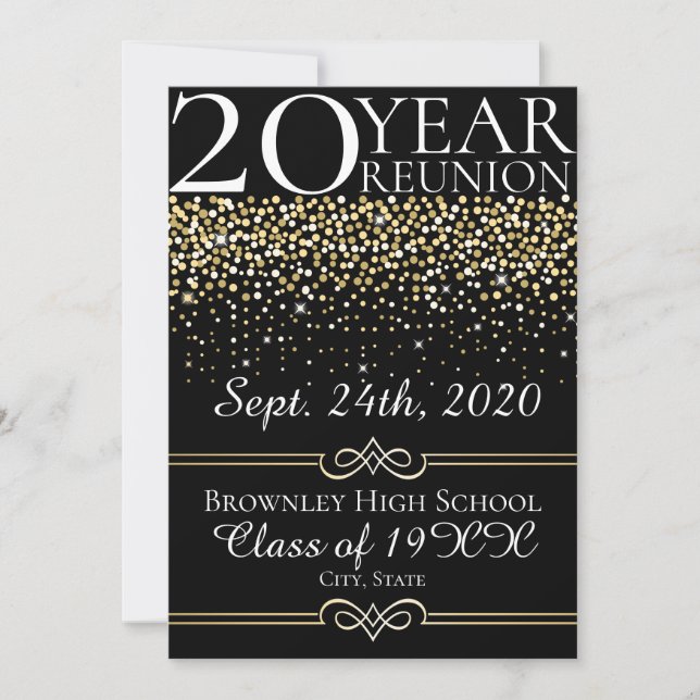 Class reunion announcement design (Front)