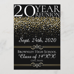 Class reunion announcement design