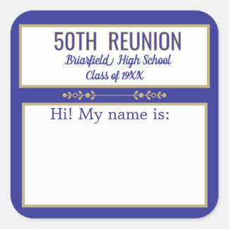 Class Reunion custom Name badge stickers