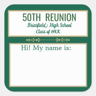 Class Reunion custom Name badge stickers