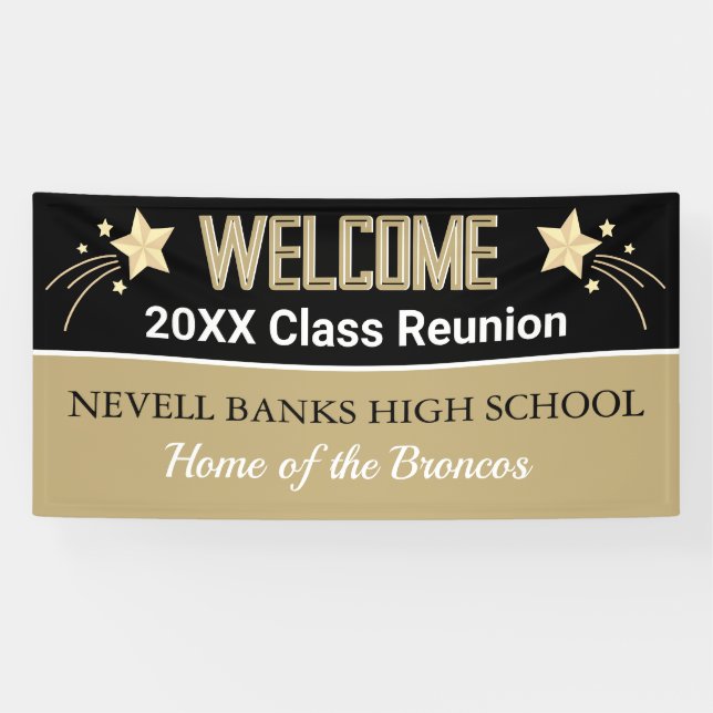 Class Reunion Decor! CUSTOM Reunion banner (Horizontal)