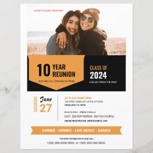Class Reunion Flyer Template