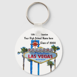 Class Reunion in Las Vegas Keychain