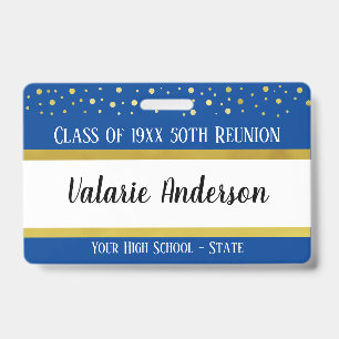 Class Reunion Keepsake Identification Badge