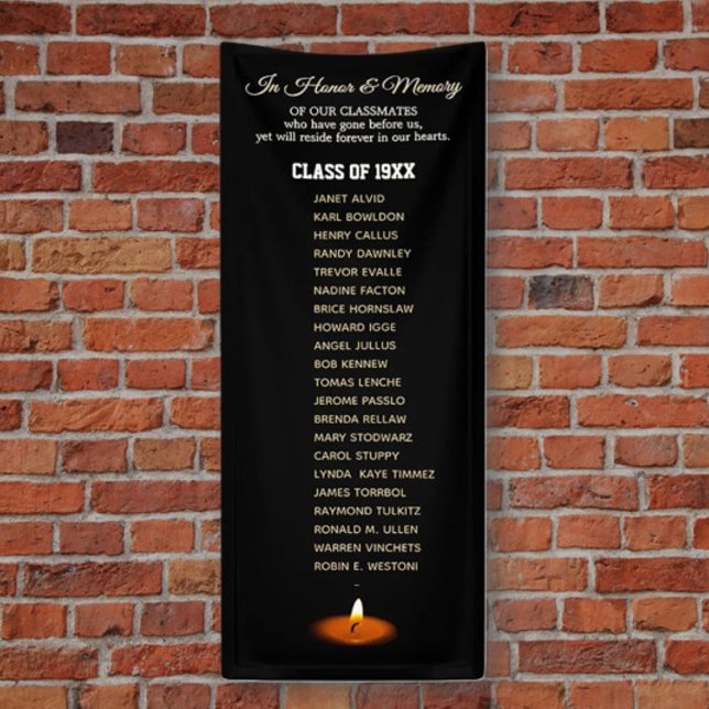 Class Reunion Memorial Tribute Vertical  Banner (Creator Uploaded)