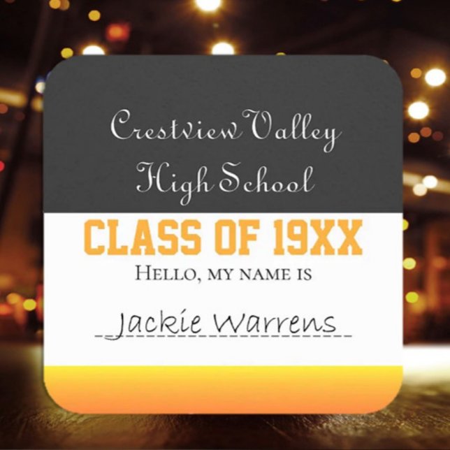 Class reunion name tag stickers! (Creator Uploaded)