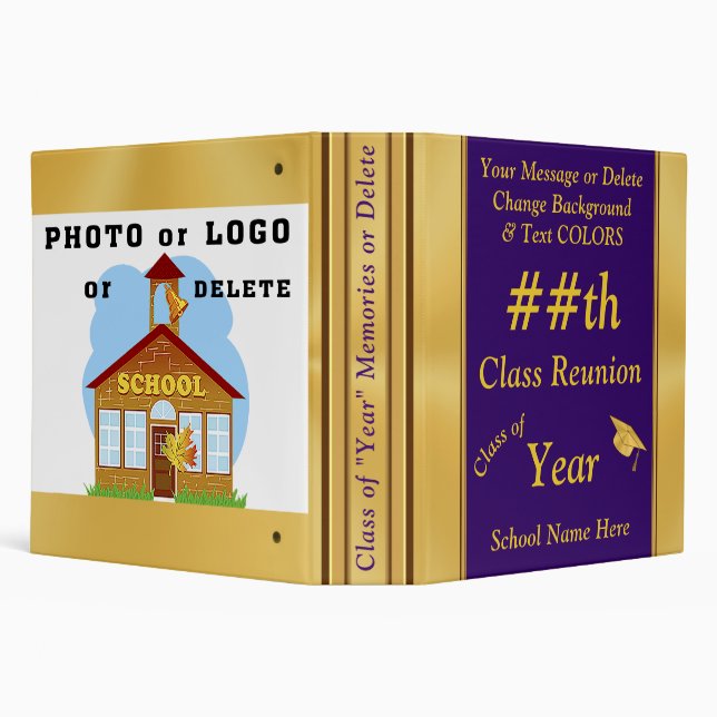 Class Reunion Photos and Memories, Binder (Background)