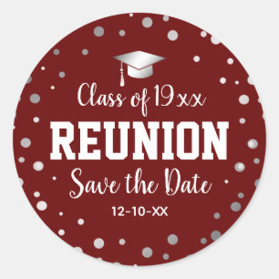 Class Reunion Save the Date Envelope Seal