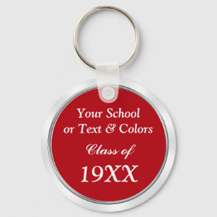 Class Reunion Souvenirs, School Name, Year, Colour Keychain