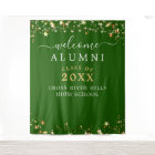 Class Reunion Welcome Green Gold Stars