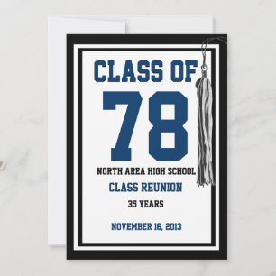 Class Reunion with changable colours Invitation
