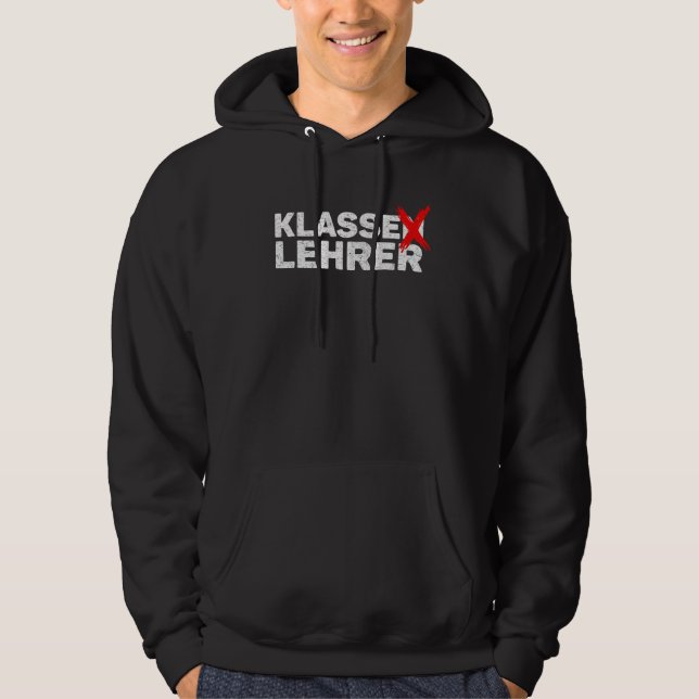 Class teacher word game for class leaders and clas hoodie (Front)