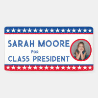 Class Vote" Blue and Red PHOTO Election school