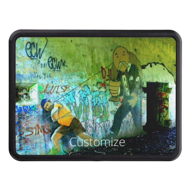 Class warfare graffiti Thunder_Cove Trailer Hitch Cover (Front)