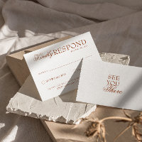 Class White Burnt Orange Boho Terracotta Wedding