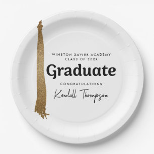 Class Year School Custom graduate Paper Plate