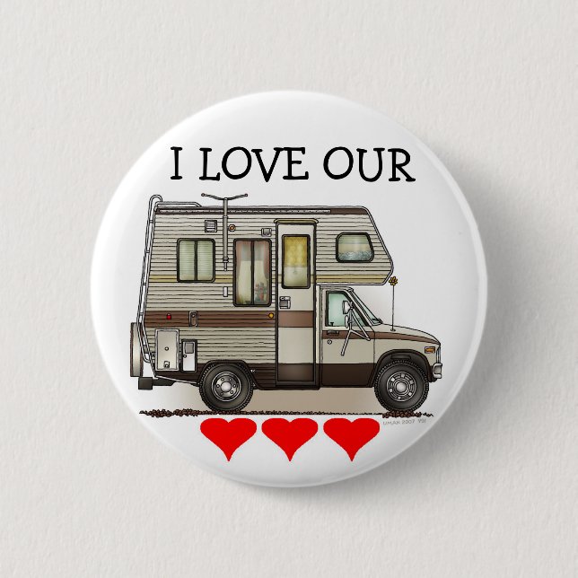 ClassC Camper RV Magnets 2 Inch Round Button (Front)