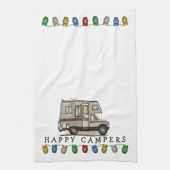ClassC Camper RV Magnets Kitchen Towel (Vertical)