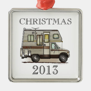 ClassC Camper RV Magnets Metal Ornament