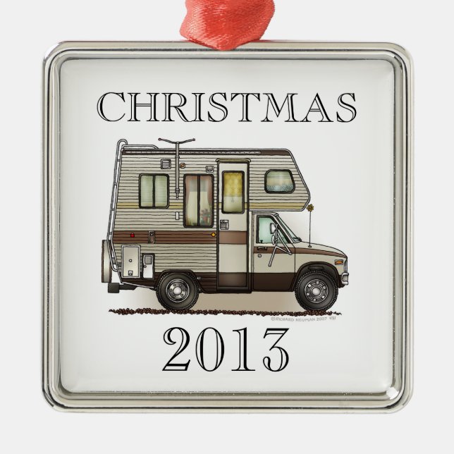 ClassC Camper RV Magnets Metal Ornament (Front)