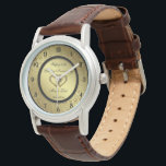Classc Golden Wedding Anniversary Watch<br><div class="desc">A Digitalbcon Images Design featuring a gold and black colour and gold flourish design with a variety of custom images, shapes, patterns, styles and fonts in this one-of-a-kind "50th Wedding Anniversary" Watch. This attractive and elegant design comes complete with customizable text lettering to suit your own special occasion. Share priceless...</div>