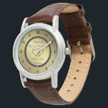 Classc Golden Wedding Anniversary Watch<br><div class="desc">A Digitalbcon Images Design featuring a gold and black colour and gold flourish design with a variety of custom images, shapes, patterns, styles and fonts in this one-of-a-kind "50th Wedding Anniversary" Watch. This attractive and elegant design comes complete with customizable text lettering to suit your own special occasion. Share priceless...</div>
