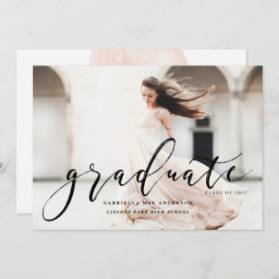 CLASSE À LA MAIN DE 2017 Invitation À La Diplôme