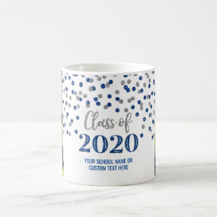 Classe Argent Bleu de 2020 Photo Graduation Mug