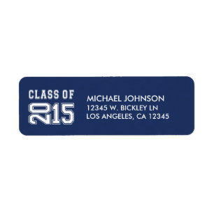 Classe chique de bleu marine et de blanc de 2015