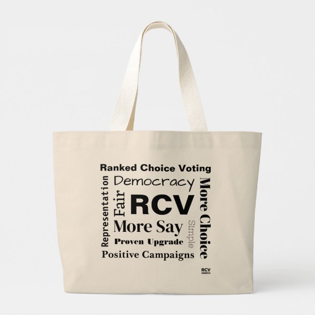 Classé Choix Mots de vote Grand Sac fourre-tout (Dos)