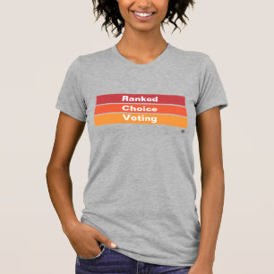 Classé Choix Voter 3 bandes T-Shirt