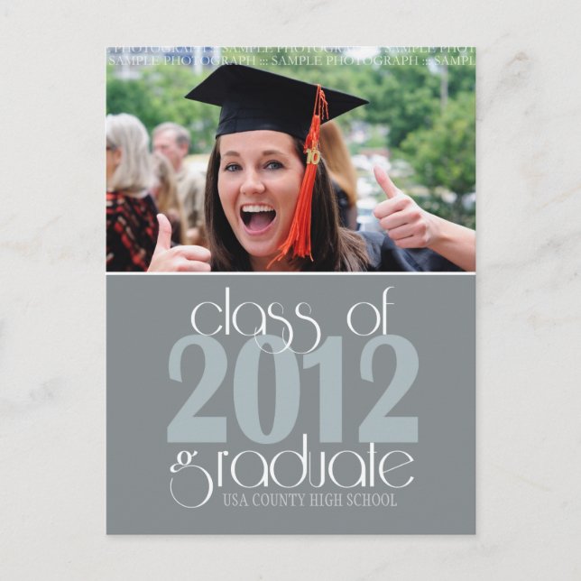 Classe de 2012 Faire-part Postcard (Devant)