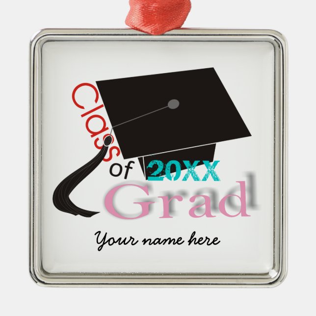 Classe de 2012 Grad Graduation cap ornements perso (Devant)