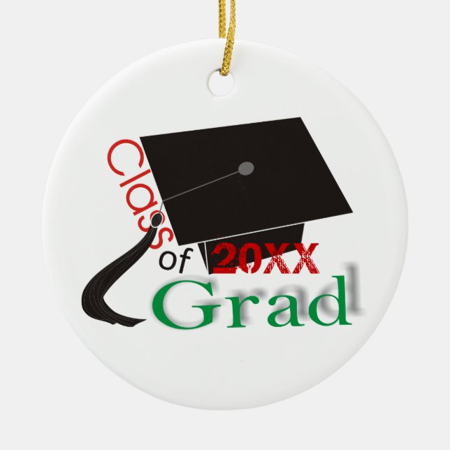 Classe de 2012 Grad Graduation cap ornements perso (Devant)