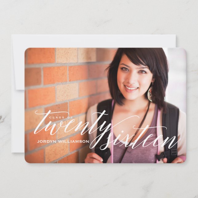 Classe de 2016 Photo Graduation Party Invitation (Devant)
