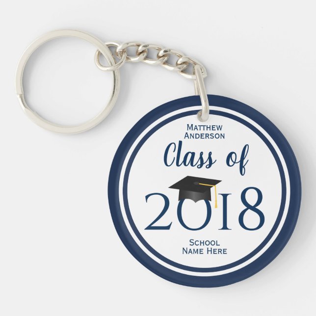 Classe de 2018 Élégant Diplôme d'études supérieure (Devant)