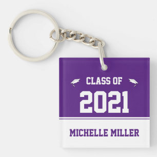 Classe de 2021 Royal Purple and White Graduation