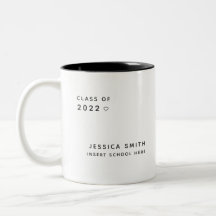 Classe de 2022 Gradué Moderne Simple Mug