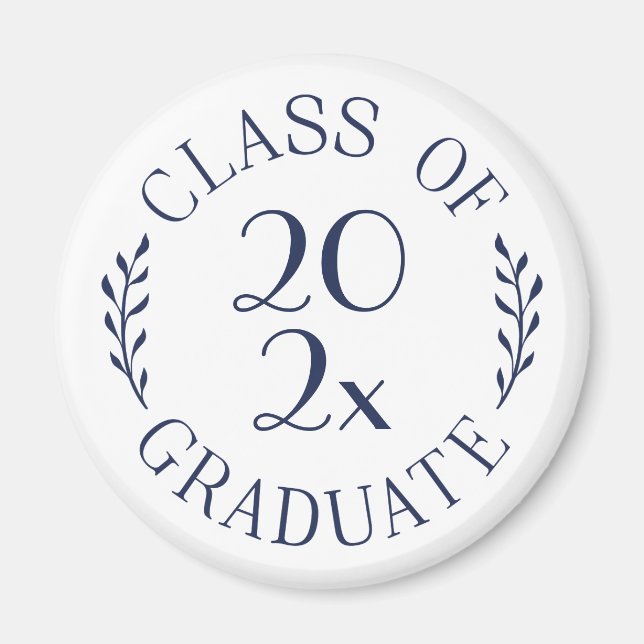 Classe de 2023 Graduate Chic Marine Magnet (Devant)