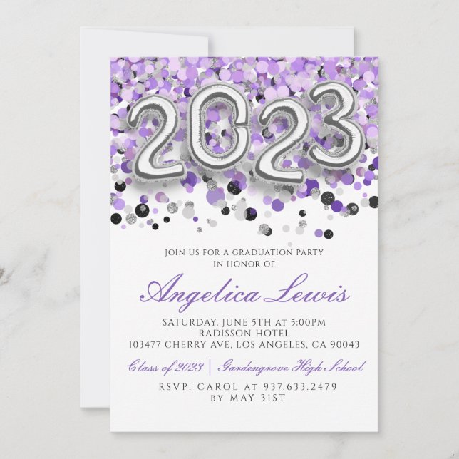 Classe de 2023 Graduation Party Invitation (Devant)
