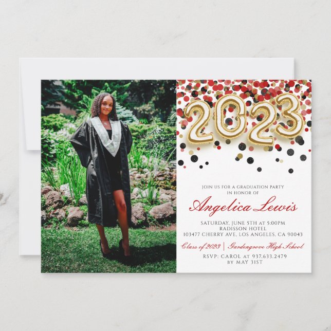 Classe de 2023 Graduation Party Invitation (Devant)