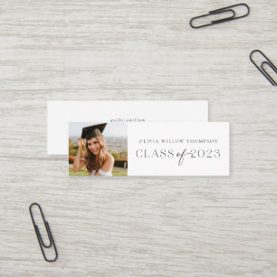 Classe de 2023 Photo Graduation Nom Cartes Noir