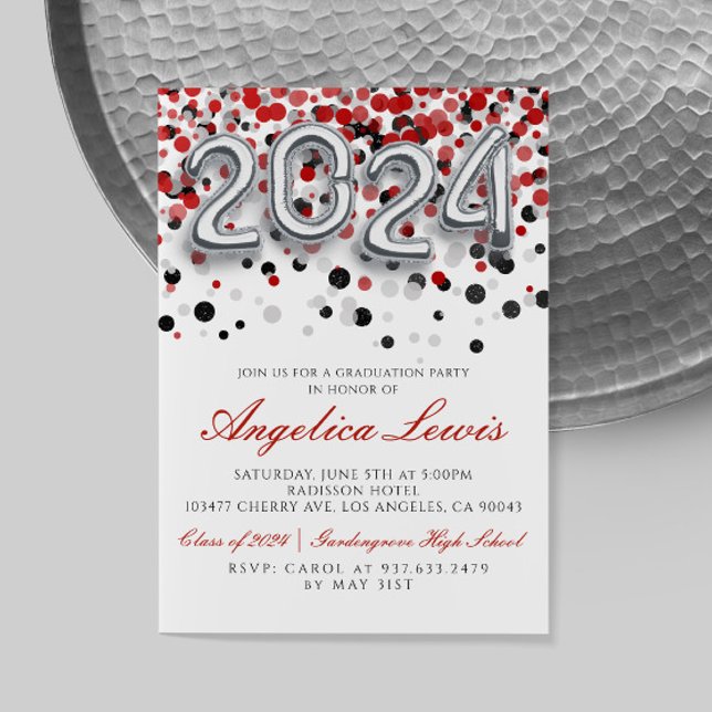 Classe de 2024 Graduation Party Invitation (Créateur téléchargé)
